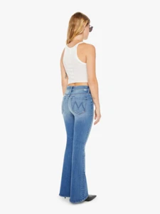 MOTHER Petites The Lil' Weekender Women’s High Rise Flare Jeans size 29 NWT - Picture 1 of 11