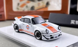 ZD FS 1:64 Blanco Golfo RWB 964 Clásico Modelo Deportivo Diecast Metal Coche BN - Imagen 1 de 10