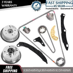 Timing Chain Kit Cam Sprocket VVT Gear For HYUNDAI KIA SONATA OPTIMA 2.4L DOHC - Picture 1 of 16