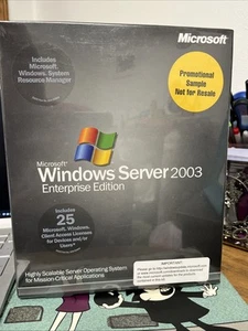 NEW SEALED Microsoft Windows Server 2003 Enterprise Edition 25 PC License NEW - Picture 1 of 2