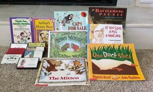 Set Of 8 Children's Books W/Cassettes- Various Titles-6 Scholastic,2-Harper - Bild 1 von 10