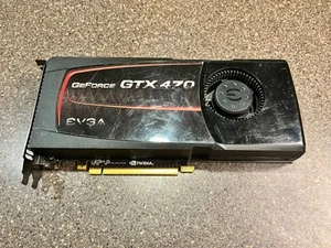 EVGA GeForce GTX 470 1280MB GDDR5 PCIe GPU Graphics Card Untested As-Is - Picture 1 of 5