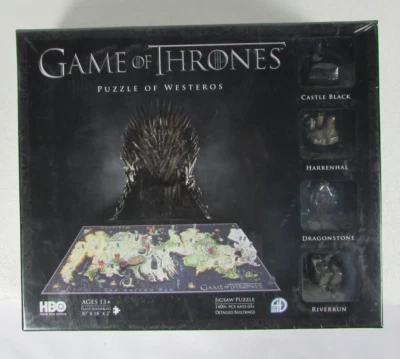 4D Paisaje Urbano Juego de Tronos 3D Puzzle de Poniente 1400+ Piezas Más Edificios NUEVO Foto 1 de 4