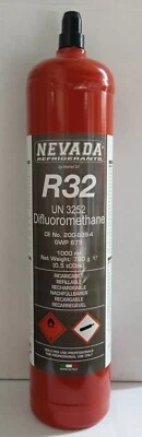 BOUTEILLE GAZ RÉFRIGÉRANT R32 1000 ml (Poids net 780 g) RECHARGEABLE - Photo 1/2