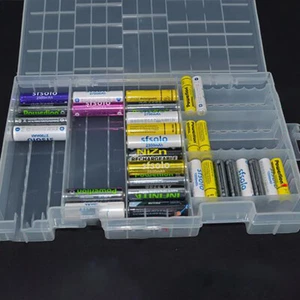 Super volume Plastic Battery Storage Box for placed 100pcs AAA AA Battery Hol Wt - Picture 1 of 12