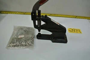 Punzón/prensa de ojal HD grande para lona, lonas, cubiertas de toldo con 500 ojales - Imagen 1 de 12