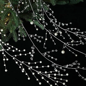 3.6 Ft Acrylic Crystal Bead Branch Garland String Wedding Party Curtain Home Dec - Picture 1 of 12