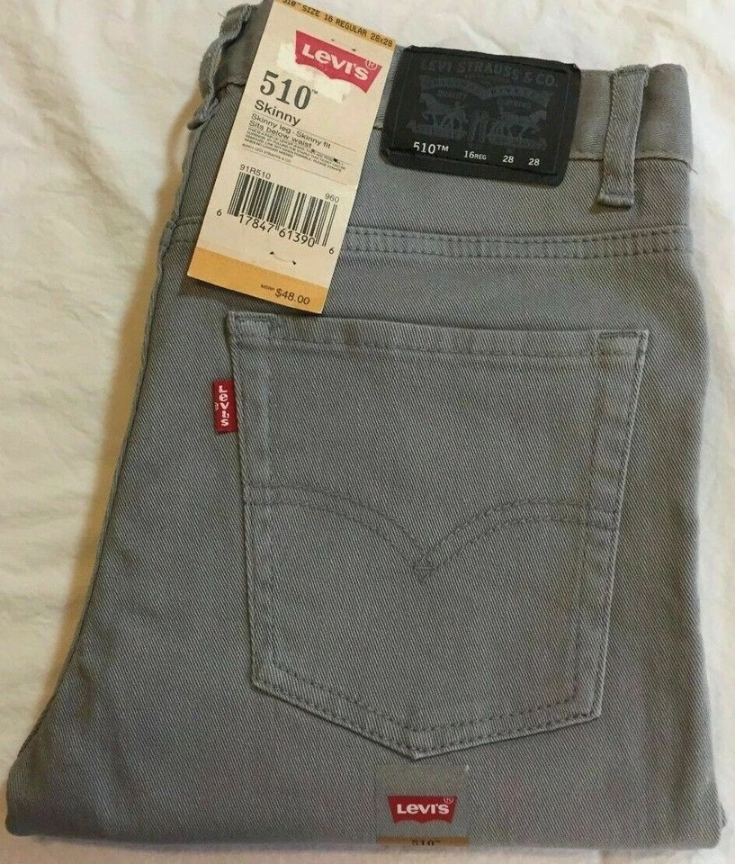 NWD Boys Levi's 510 Super SKINNY Jeans Size 16 28x28