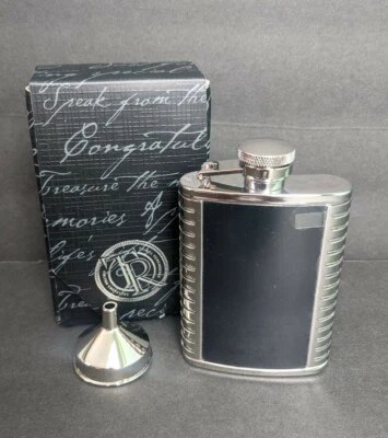 记住的东西 3 盎司。 不锈钢顶点 FLASK 带 FUNNEL #595803 — 第 1/4 张图片