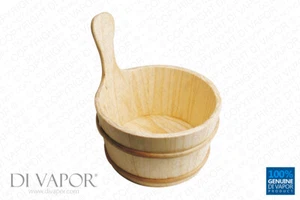 Sauna de madera pálida/cubo Di Vapor hecha a mano - estilo escandinavo convencional - Imagen 1 de 1
