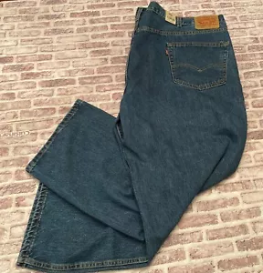 NEW Levi's 550 Relaxed Tapered Denim Blue Jeans Tag 50x29 - Picture 1 of 9