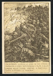 WWI - ITALIA - FRANCHISING ILLUSTRATO "MA UN TRISTE GIORNO...." (1517-127) - Foto 1 di 2