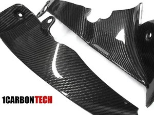 YAMAHA YZF R1 CARBON FIBER INNER FIN SIDE TRIMS 09-2010-2011-2012-2013-2014 - Picture 1 of 5