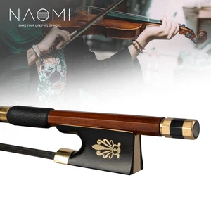 4/4 Violin Bow Advanced IPE Round Stick Bow Ebony Frog Fiddle Bows - Picture 1 of 6