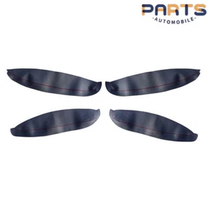 OE 4Pcs Black Door Armrest Panel Insert Leather Cover for Nissan Qashqai 2008-15 - Picture 1 of 1