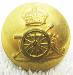 Antiguo Botón Uniforme de Latón Pre 1890 Artillería Británica Real Hobson & Sons - Imagen 1 de 2