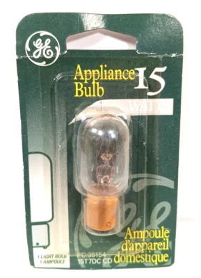 G E Lighting 15 Watt Clear Appliance Bulb T7 120 Volt Bayonet - Image 1 of 2