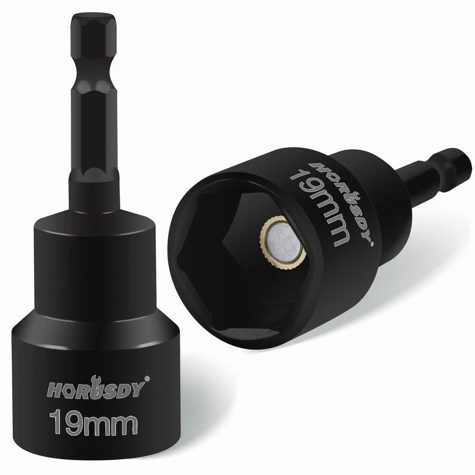 2PC RV Scissor Jack Socket 19mm 3/4 Inch Hex Magnetic Nut Trailer Connect Change - Image 1 of 4