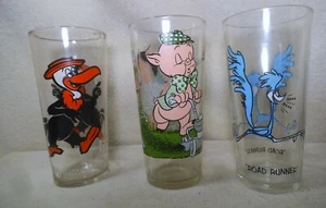 Vintage Walt Disney Trinkbecher 3 Glas PEPSI Collection 70er Jahre - Bild 1 von 5