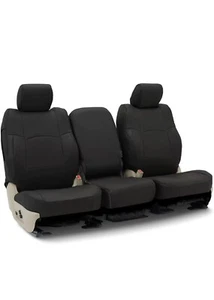 Coverking Custom Fit Seat Cover for Select Ford Models: 1 Row Rhinohide Black V5 - Picture 1 of 6