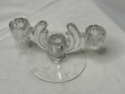 Heisey Crystolite 3 Light Taper Candlestick Holder 63 1503 Clear Glass