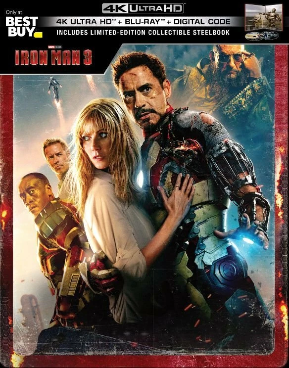 Iron Man 3 Limited Edition Steelbook (Blu-ray Disc 4K Ultra HD)