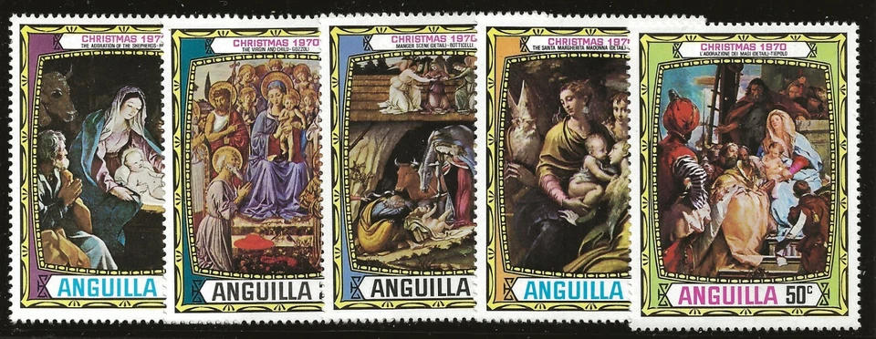 Anguila Scott #114-18, Singles 1970 Juego Completo FVF MNH Foto 1 de 1