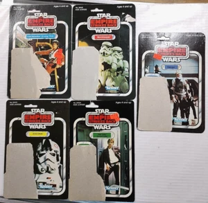 LOT 5 1980 KENNER 41 CARD BACK Luke X-Wing Han Stormtrooper STAR WARS Kenner vtg - Picture 1 of 14