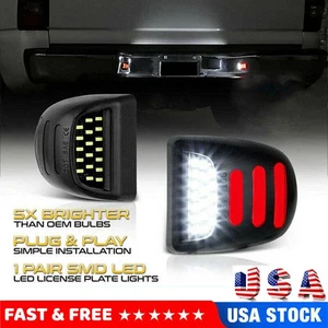 2X Luz LED de matrícula roja tubo DRL para Chevy Silverado GMC Sierra 1500 2500 - Imagen 1 de 12
