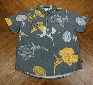 Nike SB Strick Skateboard Print SS Lifestyle Shirt Unisex Sz M Grey Floral - Picture 1 of 10