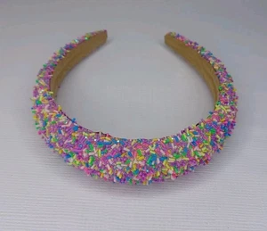 Sprinkle Headband Pastel Purple Glitter & Sprinkles Head Band - Picture 1 of 10