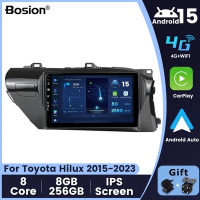 For Toyota Hilux 2015-2023 Android 15 Car Radio Stereo GPS Navi CarPlay DAB SWC - image 1 of 4