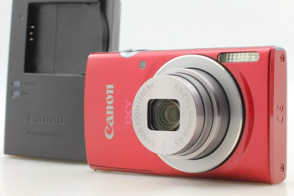 [NEAR MINT] Canon IXY 120 PowerShot Elph 135 16.0MP Digital Camera Red JAPAN - Image 1 of 4