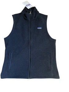 PATAGONIA Better Sweater Vest BLACK Women L $99 - Picture 1 of 4