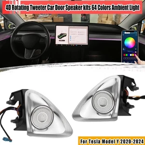 Tweeter Giratorio 4D 64 Colores Luz Ambiental Para Tesla Model Y 2020-2024 - Imagen 1 de 17