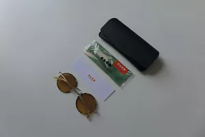 Garrett Leight Fonda Sunglasses Tortoise & Brushed Silver - Brand New, RRP £285 - Picture 1 of 13