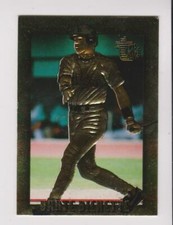 1995 Topps Embossed Gold #83 Dante Bichette card, Colorado Rockies