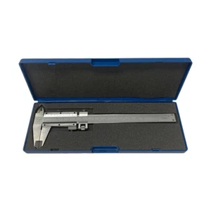 6''/150mm Precision Fine Adjustment Vernier Caliper Graduation Hardened SS Steel - Picture 1 of 9