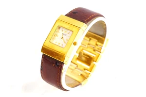 ECCLISSI Watch Mother Of Pearl Dial Gold Tone Case Ecclissi 80215 Wristwatch - Picture 1 of 11