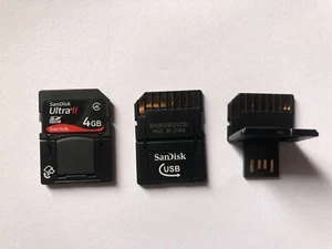 1 pc SanDisk 4GB SD Plus Card and usb stick sdhc 4g class 4 - Picture 1 of 1