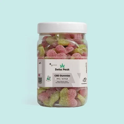 SWISS PEAK CBD CBD Gummies THC-Free Swiss Peak 3200/4800mg Cherry Gummies | Broad Spectrum