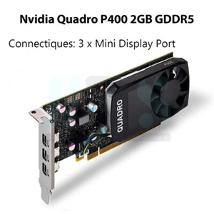 Nvidia Quadro P400 2GB GDDR5 Low und High Halterung mitgeliefert - Bild 1 von 1