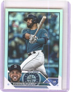 2023  Topps 436 Eugenio Suarez  Seattle Mariners Rainbow Foil