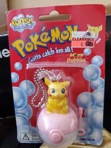 Vintage 99’ Pokémon Pikachu Koosh Micro Bubbles Keychain Nintendo #25 54387 - Picture 1 of 2