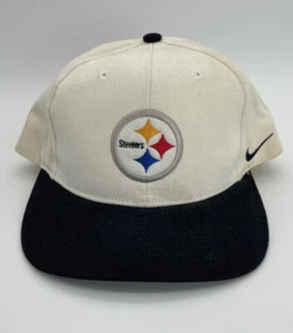 Pittsburgh Steelers Nike NFL Football Vtg 90s 3D Snapback Sports Hat Cap NWT - Picture 1 of 14