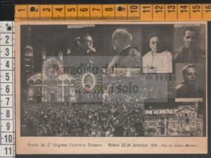 665 - CARTONCINO RICORDO DEL 2° CONGRESSO EUCARISTICO DIOCESANO, MODENA 09/1948 - Picture 1 of 1