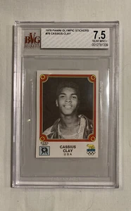 CASSIUS CLAY MUHAMMAD ALI 1976 PANINI MONTREAL OLYMPIC STICKERS #79 BVG 7.5 - Picture 1 of 2