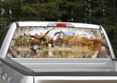 Камуфляжная охотничья наклейка на заднее стекло кряквы утки графика для внедорожника грузовика - Изображение 1 из 3