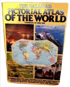 Rare 1976 The Galahad Pictorial Atlas of The World Dr John Salt Oversized Book - Picture 1 of 1