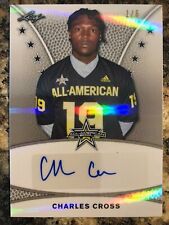 Charles Cross 2019 Leaf Army All American Tour Shimmer Auto Silver 1/6 Seahawks